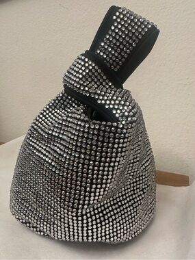 J. Crew Black Crystal-Embellished Bag